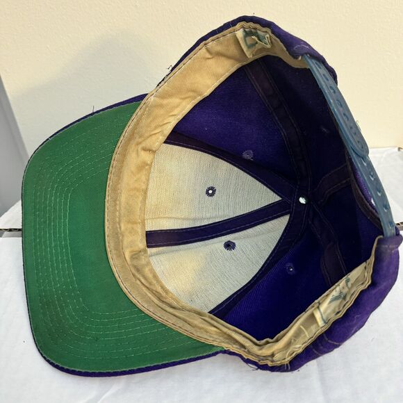 Vintage Minnesota Vikings 90s Script Snapback Sports Specialties Hat Adjustable - Picture 7 of 10